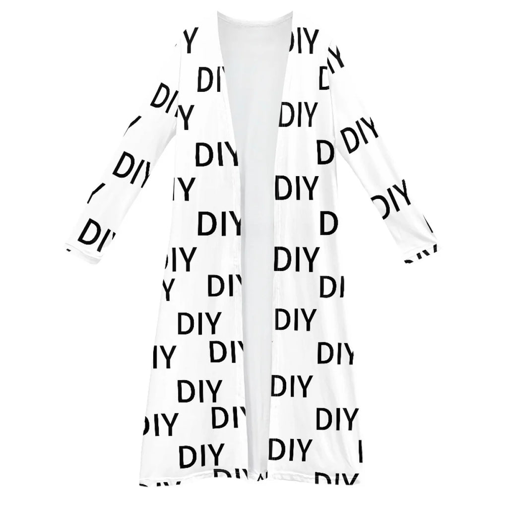 Your Image Customized Women's Long Sleeved Cloak DIY Your Own Logo or Text Casual Shirts Custom Spring Loose Cardigan Streetwear