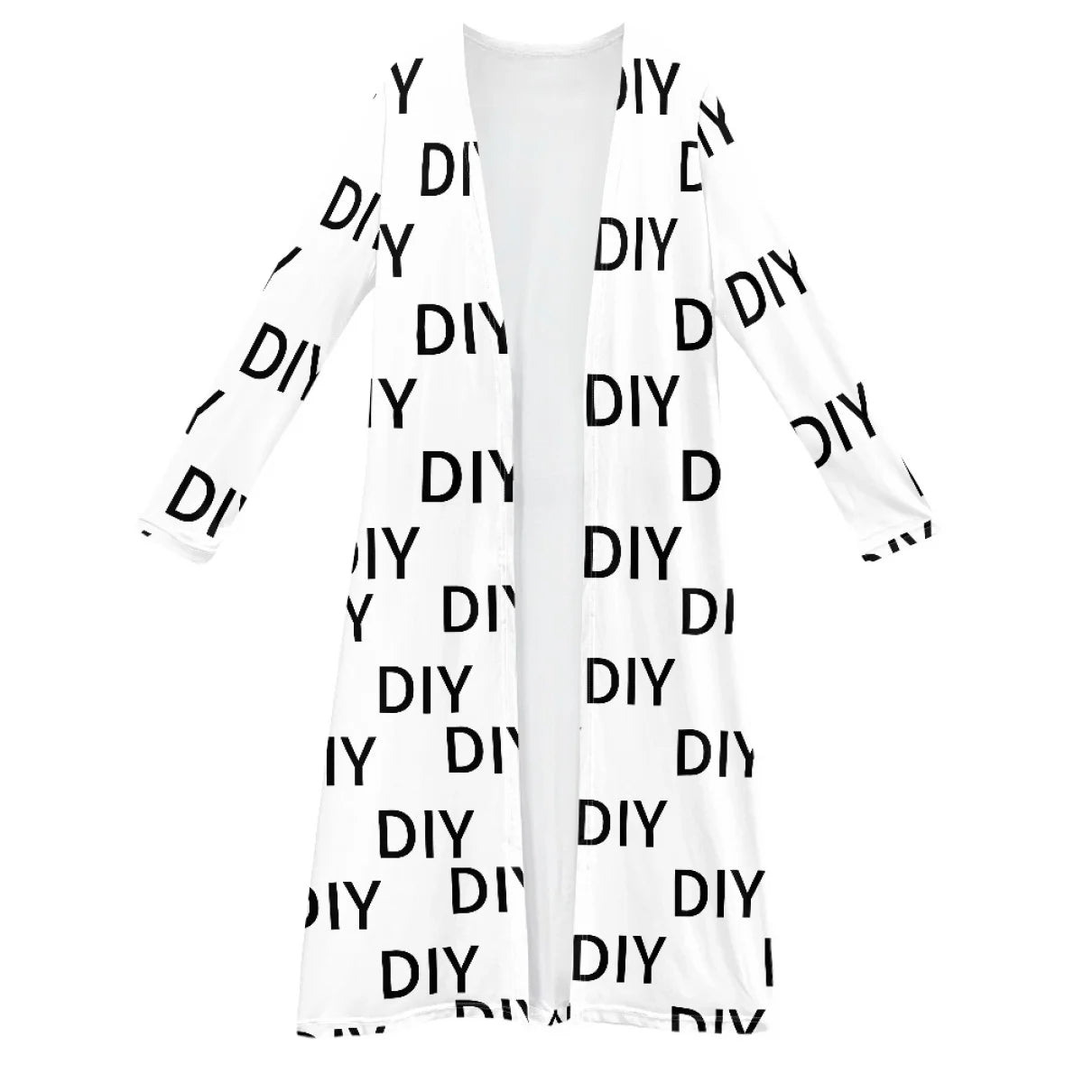 Your Image Customized Women's Long Sleeved Cloak DIY Your Own Logo or Text Casual Shirts Custom Spring Loose Cardigan Streetwear